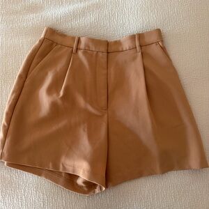 Abercrombie Sloan Tailored Camel High Rise Short